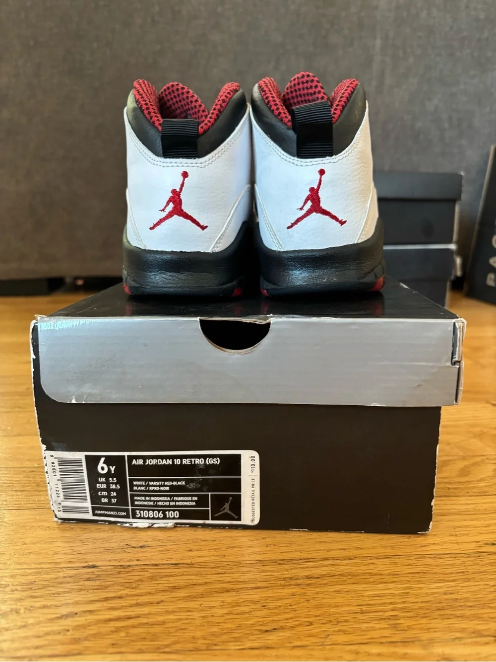 Jordan Men's White, Black and Red Low-Top Sneakers